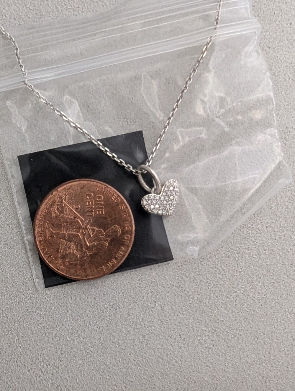 Kendra Scott Sterling Silver & Diamond Ari Heart Pendant Necklace NWOT - Picture 6 of 6
